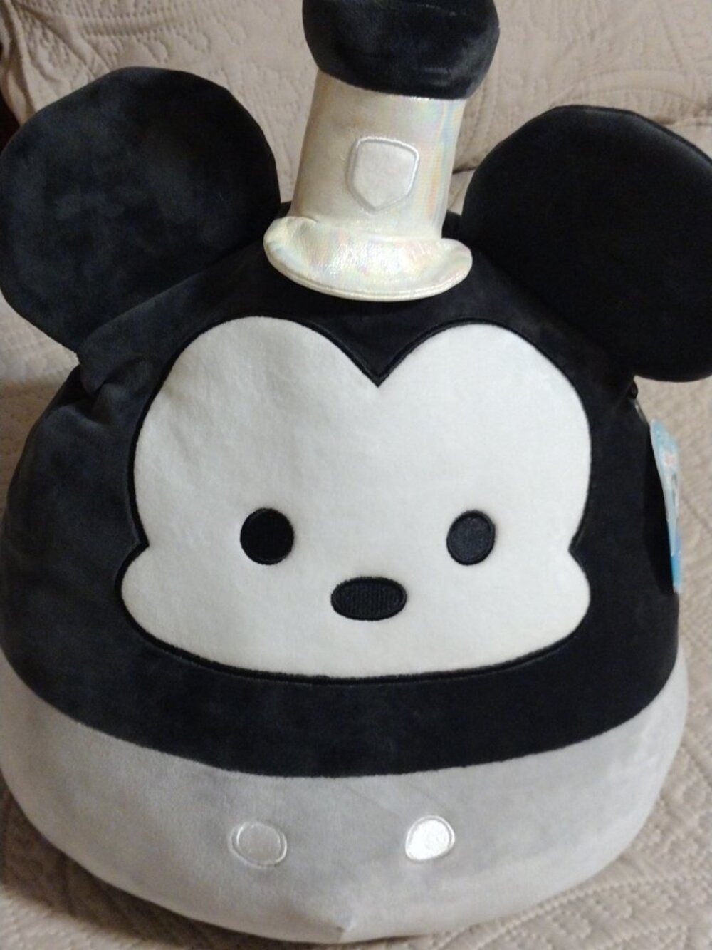 Disney Steamboat Willie Retro Mickey Mouse Squishmallow Pillow Plush New w/Tag